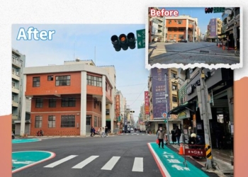 ▲嘉義市政府完成中正路商圈6叉路口改善工程，打造安全、友善、無礙人本環境。(圖/嘉義市政府提供)