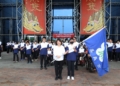 ▲市長黃敏惠於今日舉辦113年全國身心障礙國民運動會嘉義市代表隊授旗儀式，期許選手再創佳績。(圖/嘉義市政府提供)