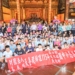 ▲溪口天臺殿頒獎學金鼓勵優秀學子。（圖/嘉義縣政府提供）