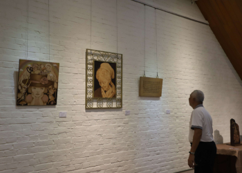 ▲廖淑芬烙畫藝術創作師生聯展將是非常難得的三代同堂展覽。（圖/雲林縣政府提供）
