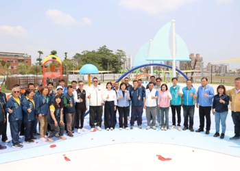 ▲「斗六人文親水公園」趕在今年兒童節前夕竣工，今(27)日正式啟用。(圖/雲林縣政府提供)