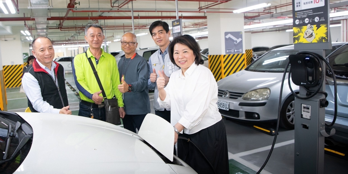 ▲春節停車更便利，嘉義市義昌公園智慧停車場提前上線。(圖/嘉義市政府提供)