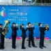 ▲北興國中勇奪銅管五重奏國中團體A組特優、打擊樂合奏國中團體組特優，並於管樂合奏國中A組及B組雙雙摘下特優，成為全場矚目焦點。(圖/嘉義市政府提供)