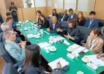 ▲市長黃敏惠興高采烈地將嘉義獨特魅力推銷至韓國。(圖/嘉義市政府提供)