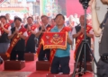 ▲民雄大士爺文化祭由嘉義縣副縣長劉培東率各界團拜。（圖/嘉義縣政府提供）