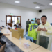 ▲縣長翁章梁至收容所慰問災民。（圖/嘉義縣政府提供）