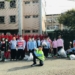 ▲北興國中學生們不畏天候，身體力行將檜河清運出15.1公斤的垃圾。(圖/嘉義市政府提供)