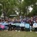 ▲雲林縣環境保護局於虎尾糖廠同心公園辦理「糖都岸堤，拾起希望」淨堤活動。(圖/雲林縣政府提供)