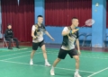 ▲雲林縣的羽球男子雙打兄弟檔李芳任與李芳至以直落二（2:0）贏得首場勝利。(圖/雲林縣政府提供)