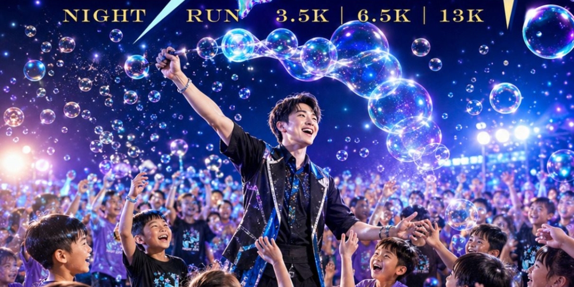 ▲嘉義雙潭星光路跑自即日起開放報名，今年加入夢幻泡泡表演。(圖/嘉義市政府提供)