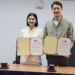▲雲林縣與韓國達城郡簽訂合作備忘錄，由文觀處長陳璧君與達城郡守崔栽熏共同簽署。(圖/雲林縣政府提供)