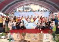 ▲2024嘉市移民節活動今日於中央廣場熱鬧登場，來自各國新住民朋友齊聚一堂。（圖/嘉義市政府提供）