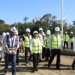 ▲市長黃敏惠率領市府團隊視察建國二村、復興新村地區市地重劃工程。（圖/嘉義市政府提供）