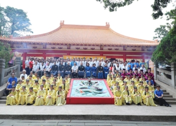 ▲嘉義市114年祭孔典禮今日於嘉義公園孔廟隆重登場。(圖/嘉義市政府提供)