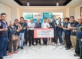 ▲台北景福宮捐款220萬，助嘉義縣災後重建。（圖/嘉義縣政府提供）