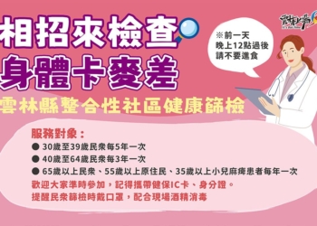 ▲雲林辦理24場次整合性社區健康篩檢服務，照顧鄉親健康。(圖/雲林縣政府提供)