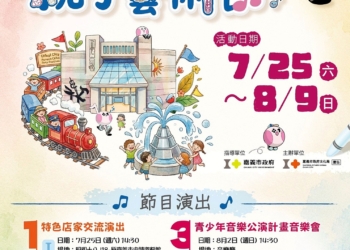 ▲「2026桃喜親子藝術節」將於7月25日至8月9日熱鬧登場，連續三個週末歡樂不斷。(圖/嘉義市政府提供)