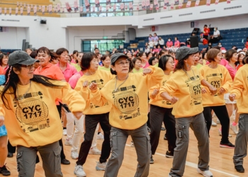 ▲嘉義縣銀髮街舞團CYC1717帶領千名長輩嗨跳街舞。（圖/嘉義縣政府提供）