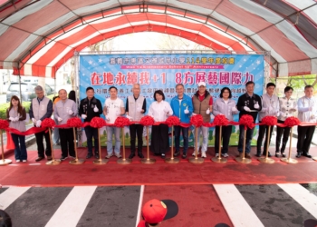 ▲在嘉義市政府跨局處合作籌備修建下，文雅國小通學步道正式落成。(圖/嘉義市政府提供)