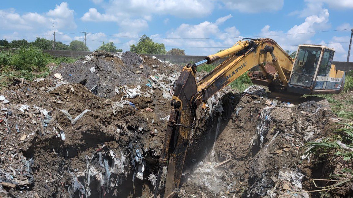 ▲嘉義縣環保局跨域聯防,科技執法共同破獲跨縣市非法棄置集團。(圖/嘉義縣政府提供)