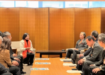 ▲雲林縣長張麗善與長野縣知事阿部守一會晤，共同探討深化雙邊交流之路。(圖/雲林縣政府提供)