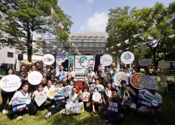 ▲斗六藝文潮市集9/28在文化觀光處外紅磚道旁草皮登場，縣府今日舉辦記者會，邀請民眾來探索雲林藝文魅力。(圖/雲林縣政府提供)