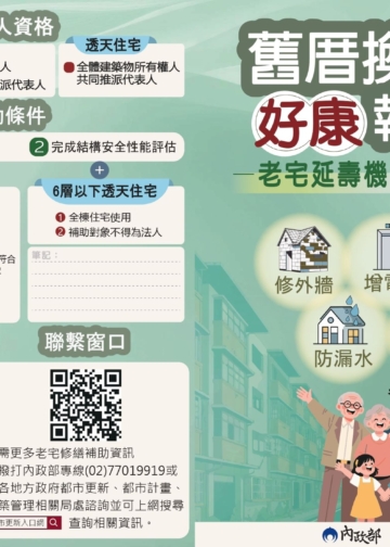▲「老宅延壽機能復新計畫」申請資格及條件相關簡介文宣。(圖/嘉義市政府提供)