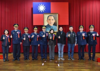 ▲雲縣警局主秘、督察長布達暨卸、新任分局長交接典禮。(圖/雲林縣政府提供)