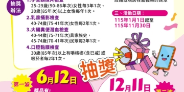 ▲嘉義縣推出六大癌症篩檢抽好禮活動。（圖/嘉義縣政府提供）