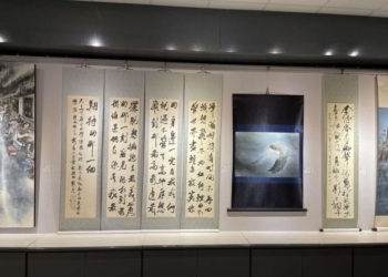 ▲「古意新生」雅士書畫印創作展開展 歡迎民眾前往欣賞。(圖/雲林縣政府提供)