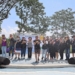 ▲縣長張麗善等人持水槍射水，為虎尾632高地公園親水園區揭幕，現場氣氛熱鬧歡樂。(圖/雲林縣政府提供)