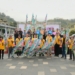 ▲嘉義縣18鄉鎮市公所接受防蚊大軍授旗，向登革熱病媒蚊宣戰。（圖/嘉義縣政府提供）