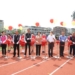 ▲縣長張麗善等人為建國國中新建操場落成剪綵。(圖/雲林縣政府提供)