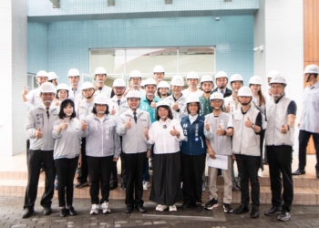 ▲行政院長卓榮泰今（24）日南下視察嘉義市西區全民運動館。(圖/嘉義市政府提供)