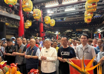 ▲新港奉天宮舉行大甲媽祖回駕典禮。（圖/嘉義縣政府提供）