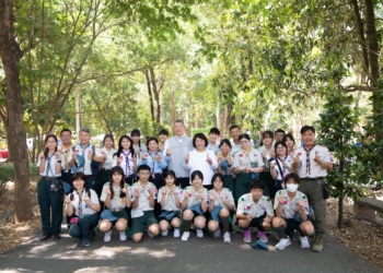 ▲嘉義市「森情守護，與愛同行」植樹活動，於今（25）日在嘉義樹木園熱鬧舉辦。(圖/嘉義市政府提供)
