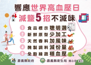 ▲嘉義縣高血壓日推減壓行動。（圖/嘉義縣政府提供）