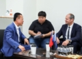 ▲歐洲經貿辦事處處長谷力哲拜會嘉義縣長翁章梁。（圖/嘉義縣政府提供）