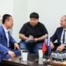 ▲歐洲經貿辦事處處長谷力哲拜會嘉義縣長翁章梁。(圖/嘉義縣政府提供)