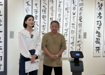▲文化觀光處展覽館將8月起將推出智慧機器人導覽服務。(圖/雲林縣政府提供)