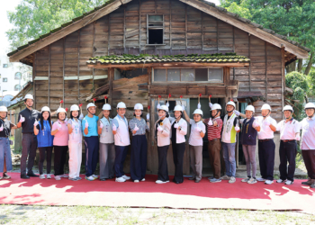 ▲雲林縣歷史建築古坑國小舊宿舍修復及再利用工程於今(22)日上午舉行開工典禮。（圖/雲林縣政府提供）