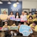 ▲張麗善今至斗六Happiness咖啡館(庇護商店)以LISA姊姊裝扮擔任一日店員，推廣並希望身心障礙朋友用心產製的商品能被社會大眾支持肯定。(圖/雲林縣政府提供)