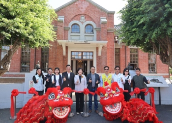 ▲在縣長張麗善、議長黃凱等多位貴賓見證下，斗南分局舊廳舍正式開幕啟用。（圖/雲林縣政府提供）