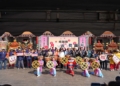 ▲副縣長謝淑亞等人邀請全國民眾12日來東勢鄉月眉村吃飯擔。（圖/雲林縣政府提供）