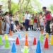 ▲縣長翁章梁參加動保夏令營，與營隊師生同樂。（圖/嘉義縣政府提供）
