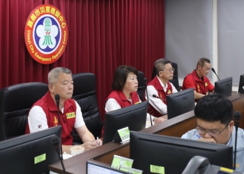 ▲嘉市災防中心一級開設，黃敏惠市長指揮防颱應變。(圖/嘉義市政府提供)