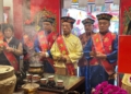 ▲大林水碓鎮安宮入火安座典禮，由縣長翁章梁擔任主祭官。(圖/嘉義縣政府提供)
