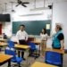 ▲縣長翁章梁視察國中教育會考民雄農工考場。（圖/嘉義縣政府提供）