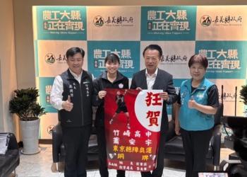 ▲竹崎高中蕭安宇榮獲2026總統教育獎。（圖/嘉義縣政府提供）
