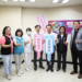 ▲嘉義縣長翁章梁與長庚醫院長楊仁宗等共同呼籲民眾左手打流感、右手打新冠，達到雙重保護。（圖/嘉義縣政府提供）